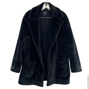 Abercrombie Teddy Pea Coat (black) size M